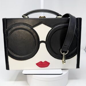 Alice + Olivia Stace Face Trunk Satchel Crossbody